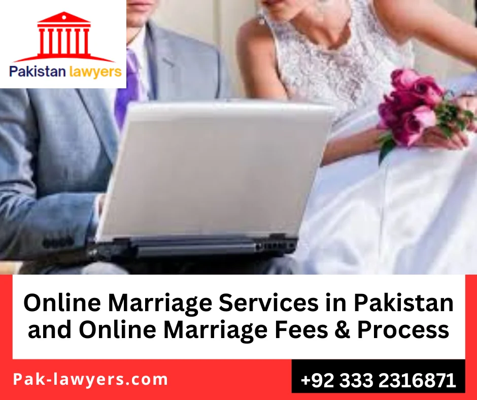 Online marriage fees in Pakistan