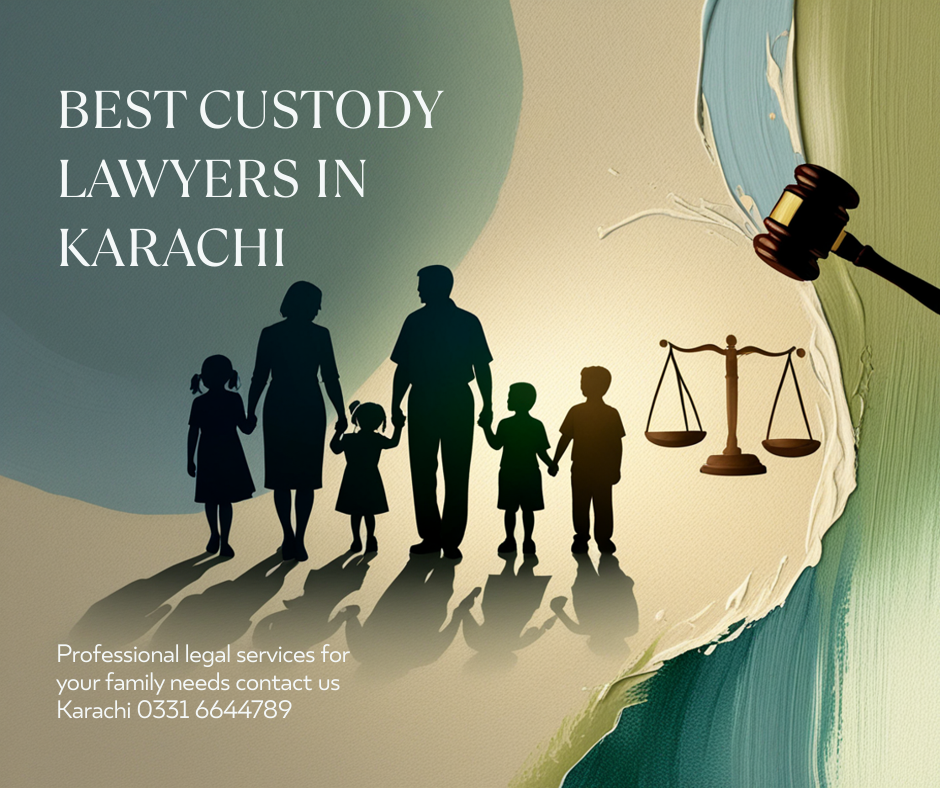 A promotional banner displaying the text "Best Child Custody and Guardianship Lawyers in Karachi – Pakistan Lawyers".